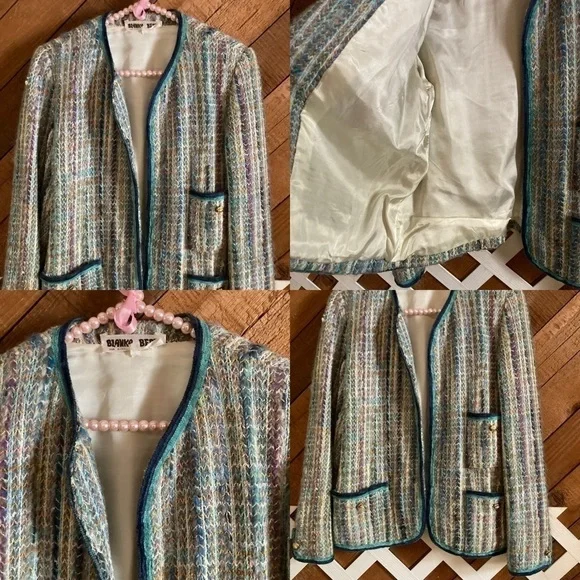 Blanka & Berta tweed Skirt and blazer set